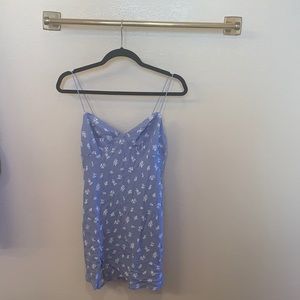 Pacsun light blue floral mini dress